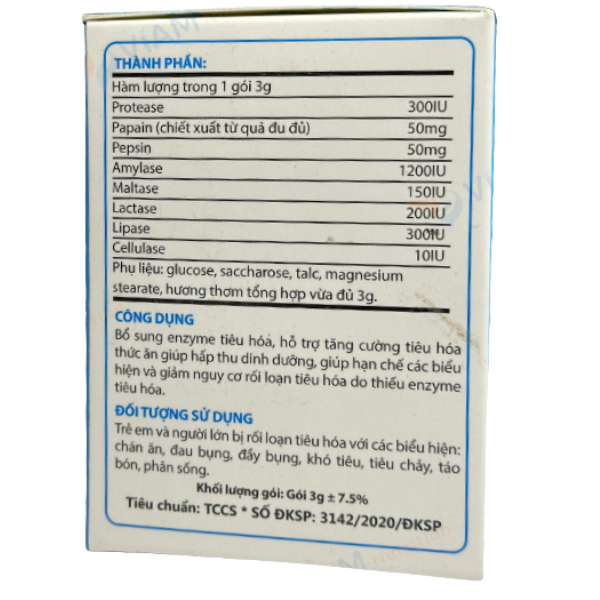 TP - Cốm uống Octozymes bổ sung enzym hỗ trợ tiêu hóa