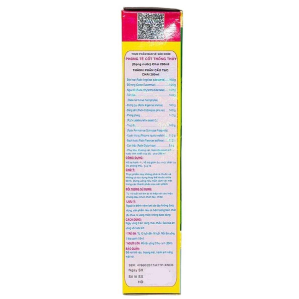 TP - Dung dịch Phong tê cốt thống thuỷ An Phát hỗ trợ làm giảm đau khớp, đau lưng Dung dịch Phong tê cốt thống thuỷ An Phát hỗ trợ làm giảm đau khớp, đau lưng