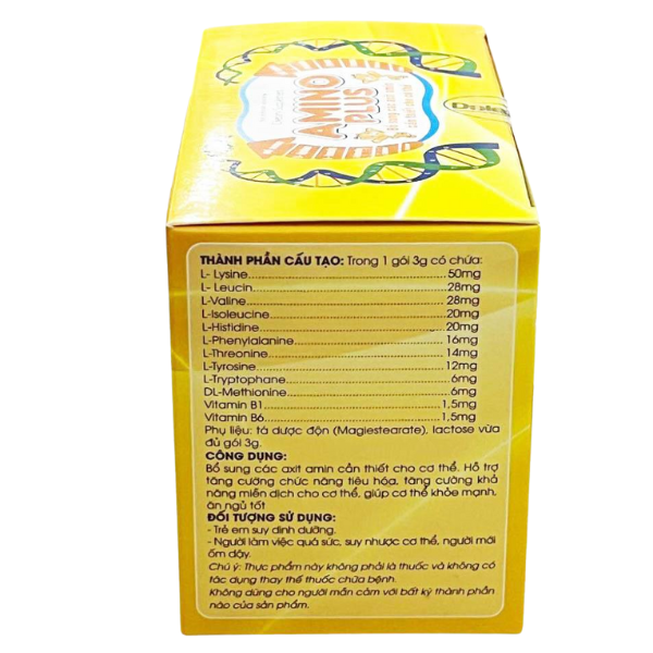TP - Gói Amino Plus bổ sung các axit amin cần thiết cho cơ thể