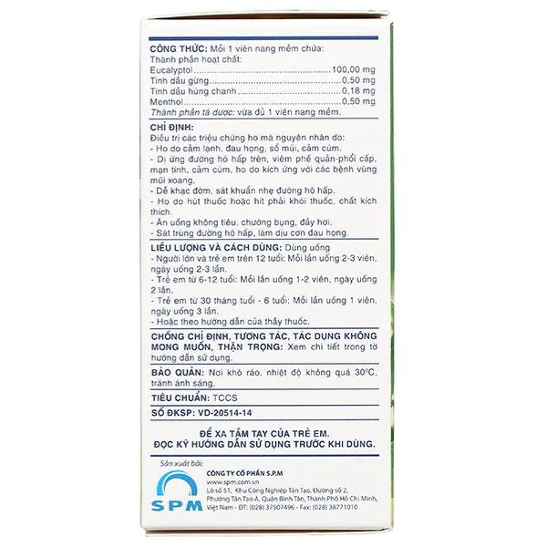 TP - Thuốc Eugintol Fort điều trị các chứng ho do đau họng, sổ mũi, cảm cúm