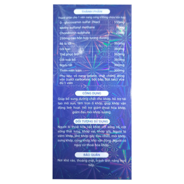 TP - Viên khớp Đại Việt hỗ trợ giảm đau nhức xương khớp