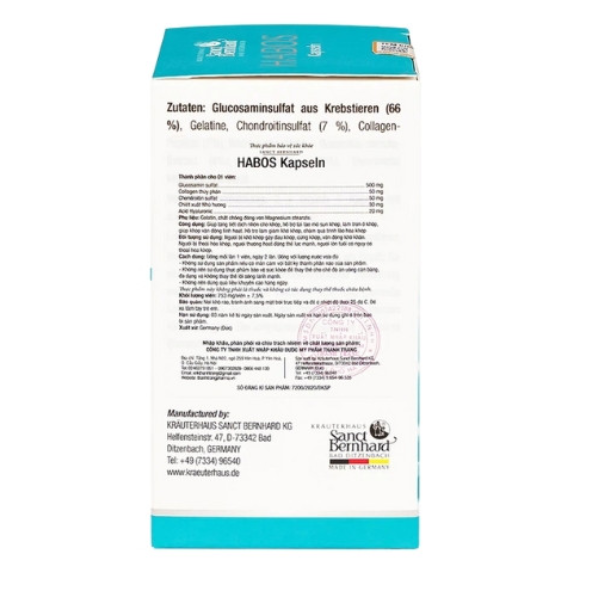 TP - Viên uống Sanct Bernhard Habos Kapseln bổ xương khớp