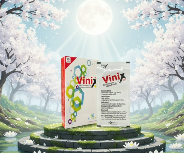 Tem ngậm Vinix 100 điều trị rối loạn cương dương ở nam giới (Hộp 10 phim)