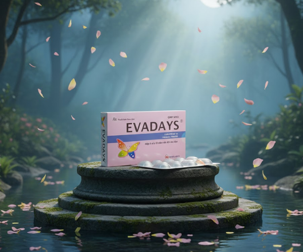Thuốc Evadays Vaginal 500mg Mediplantex điều trị viêm âm đạo (Hộp 1 vỉ x 10 viên)