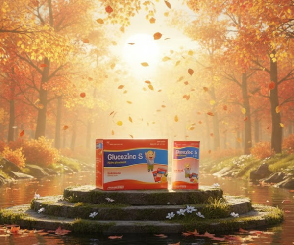 Thuốc Glucozinc S bổ sung kẽm, trị thiếu kẽm (Hộp 30 Gói x 5ml)