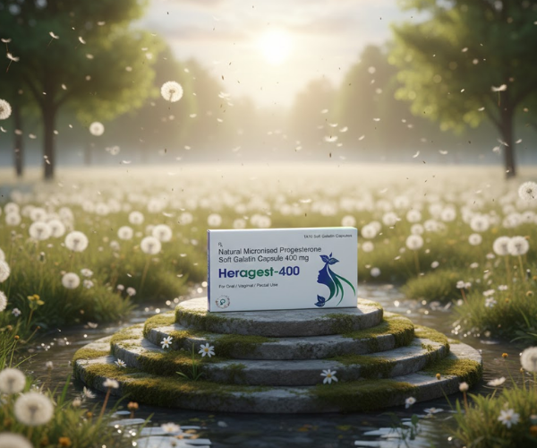 Thuốc Heragest-400 hỗ trợ dự phòng sảy thai, vô sinh nữ (Hộp 1 vỉ x 10 viên)