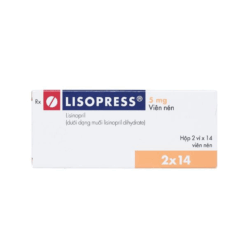Thuốc Lisopress 5mg trị tăng huyết áp và suy tim