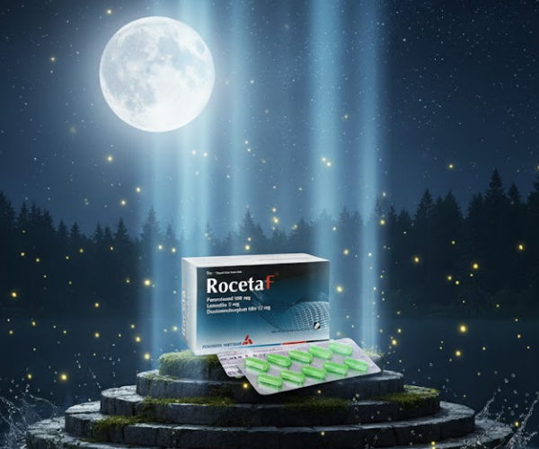 Thuốc Roceta F điều trị nhức đầu, cảm cúm hiệu quả (Hộp 10 vỉ x 10 viên)