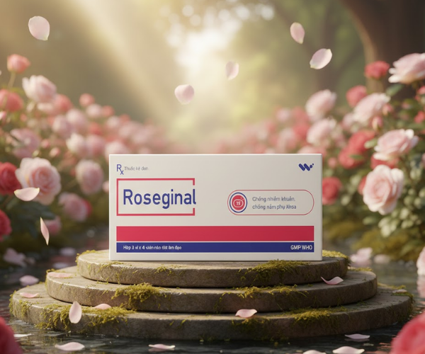 Viên đặt âm đạo Roseginal (Hộp 12 viên)