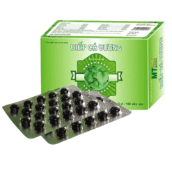 Viên uống Diếp Cá Vương hỗ trợ điều trị và phòng ngừa táo bón, tăng cường tiêu hóa (Hộp 3 vỉ x 10 viên)