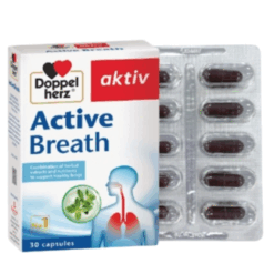 Viên uống Doppelherz Active Breath hỗ trợ tăng cường chức năng và bảo vệ phổi
