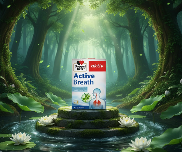 Viên uống Doppelherz Active Breath hỗ trợ tăng cường chức năng và bảo vệ phổi (Hộp 30 viên)
