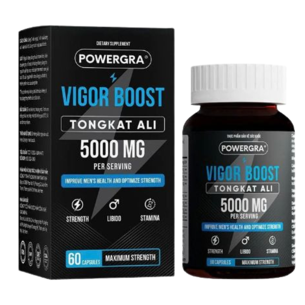 Viên uống Powergra Vigor Boost TongKat Ali phục hồi và tăng cường sinh lý nam giới Viên uống Powergra Vigor Boost TongKat Ali phục hồi và tăng cường sinh lý nam giới