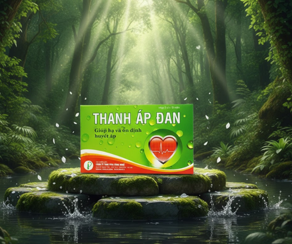 Viên uống Thanh áp đan điều trị hạ huyết áp và giảm mỡ máu (Hộp 3 vỉ x 10 viên)