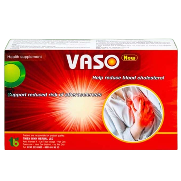Viên uống Vaso New Thiên Bình giảm mỡ máu hỗ trợ tăng cường sức khỏe tim mạch Viên uống Vaso New Thiên Bình giảm mỡ máu hỗ trợ tăng cường sức khỏe tim mạch