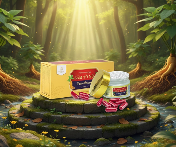 Viên uống đẹp da Sâm Tố Nữ Puecolazen (Hộp 3 lọ x 15 viên)