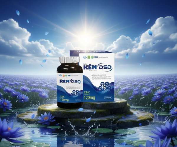 Viên uống kẽm DSD Biozinc hỗ trợ tăng cường hệ miễn dịch (Hộp 60 viên)