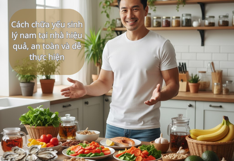 Cách chữa yếu sinh lý nam tại nhà hiệu quả, an toàn và dễ thực hiện