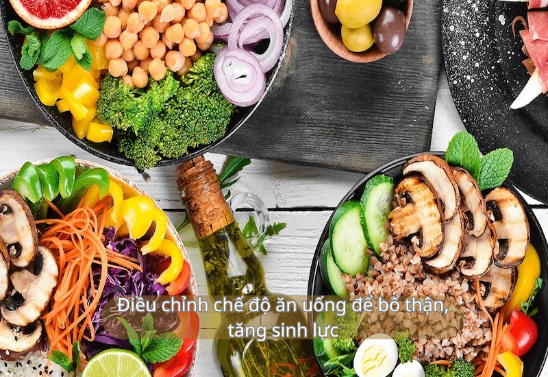 Điều chỉnh chế độ ăn uống để bổ thận, tăng sinh lực