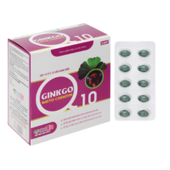 Viên uống Ginkgo Natto Coenzym Q10 Ecolife Abipha hỗ trợ tăng cường lưu thông máu não (Hộp 10 vỉ x 10 viên)