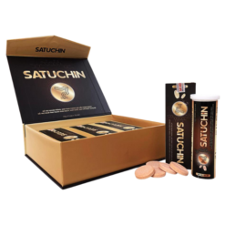Viên uống sủi Satuchin Fresh Life Kindpeak giúp hỗ trợ nhuận tràng và cải thiện sức bền thành mạch (Hộp 3 tuýp x 10 viên)