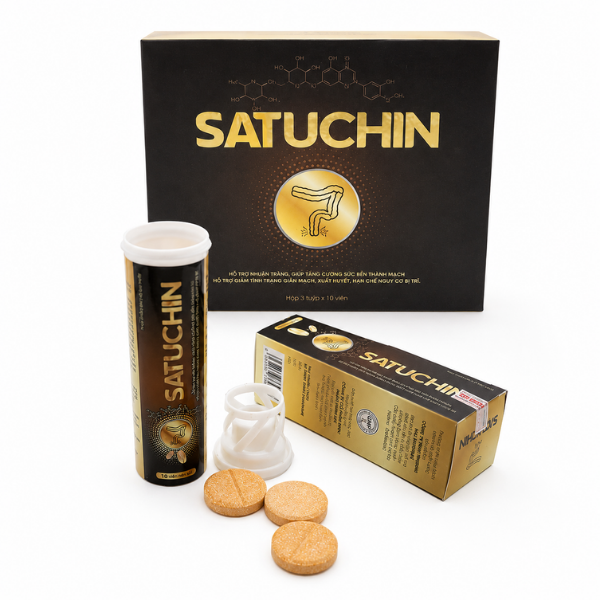 Viên uống sủi Satuchin Fresh Life Kindpeak giúp hỗ trợ nhuận tràng và cải thiện sức bền thành mạch (Hộp 3 tuýp x 10 viên) (3) Viên uống sủi Satuchin Fresh Life Kindpeak giúp hỗ trợ nhuận tràng và cải thiện sức bền thành mạch (Hộp 3 tuýp x 10 viên)