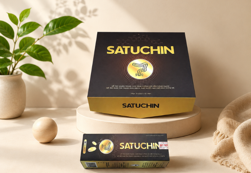 Viên uống sủi Satuchin Fresh Life Kindpeak giúp hỗ trợ nhuận tràng và cải thiện sức bền thành mạch (Hộp 3 tuýp x 10 viên)
