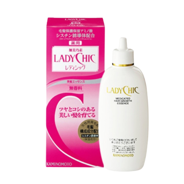 Thuốc mọc tóc LadyChic Kaminomoto hỗ trợ giảm rụng tóc, kích thích mọc tóc mới, nuôi dưỡng tóc chắc khỏe (Chai 180ml) Thuoc-moc-toc-LadyChic-Kaminomoto-ho-tro-giam-rung-toc-kich-thich-moc-toc-moi-nuoi-duong-toc-chac-khoe-Chai-180ml