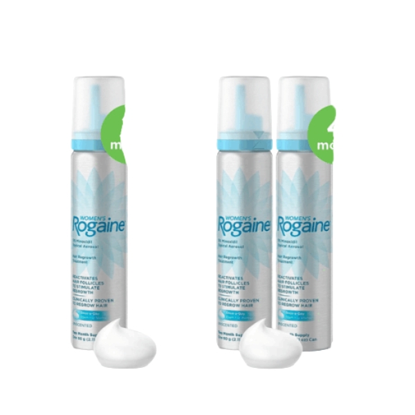 Thuốc mọc tóc dành cho nữ Minoxidil 5% Rogaine Foam giúp kích thích mọc tóc, hỗ trợ giảm rụng tóc (Hộp 2 chai x 60ml) Thuoc-moc-toc-danh-cho-nu-Minoxidil-5-Rogaine-Foam-giup-kich-thich-moc-toc-ho-tro-giam-rung-toc-Hop-2-chai-x-60ml