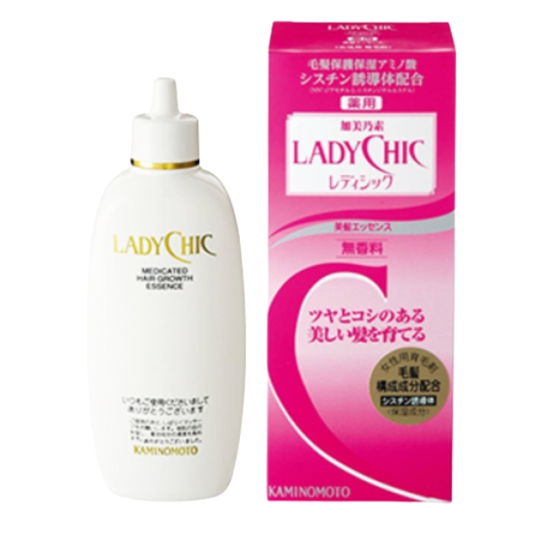 Thuốc mọc tóc LadyChic Kaminomoto hỗ trợ giảm rụng tóc, kích thích mọc tóc mới, nuôi dưỡng tóc chắc khỏe (Chai 180ml) Thuoc-moc-toc-LadyChic-Kaminomoto-ho-tro-giam-rung-toc-kich-thich-moc-toc-moi-nuoi-duong-toc-chac-khoe-Chai-180ml