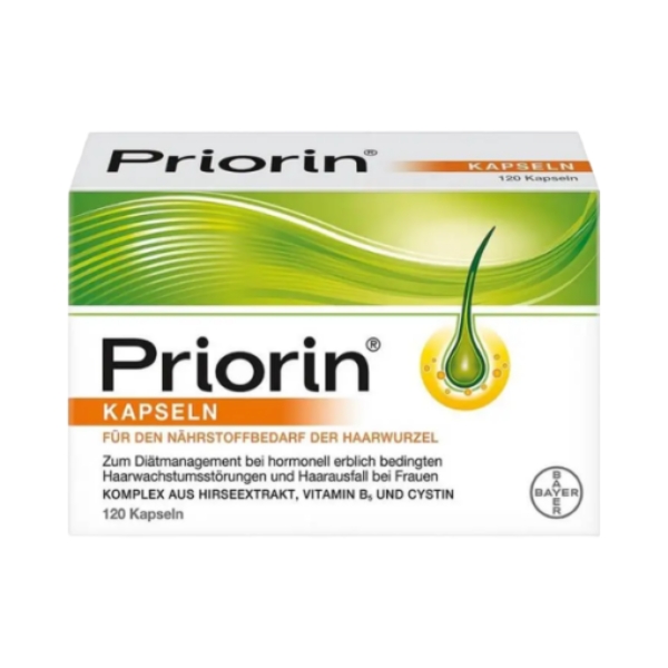 Viên uống mọc tóc Priorin Bayer hỗ trợ giảm rụng tóc, kích thích mọc tóc và giúp tóc dày khỏe hơn (Hộp 120 viên) Vien-uong-moc-toc-Priorin-Bayer-ho-tro-giam-rung-toc-kich-thich-moc-toc-va-giup-toc-day-khoe-hon-hop-120-vien