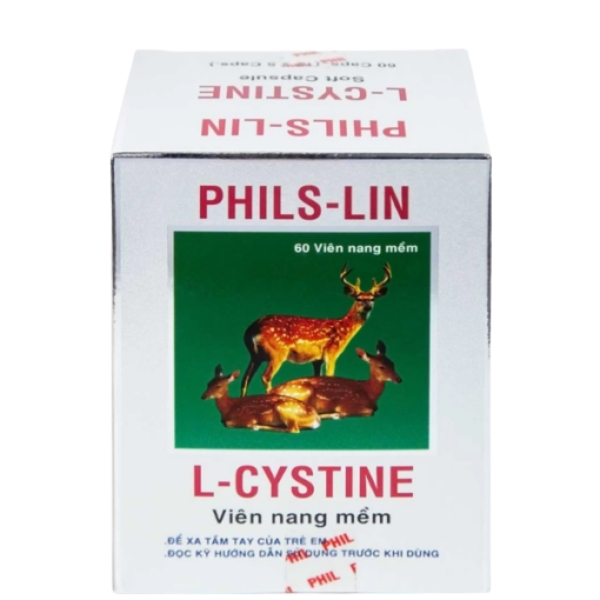 Viên nang mềm L-Cystine 500mg Phils Lin hỗ trợ điều trị viêm da, giảm rụng tóc và giúp móng tóc chắc khỏe (Hộp 12 vỉ x 5 viên) Vien-nang-mem-L-Cystine-500mg-Phils-Lin-ho-tro-dieu-tri-viem-da-giam-rung-toc-va-giup-mong-toc-chac-khoe-hop-12-vi-x-5-vien