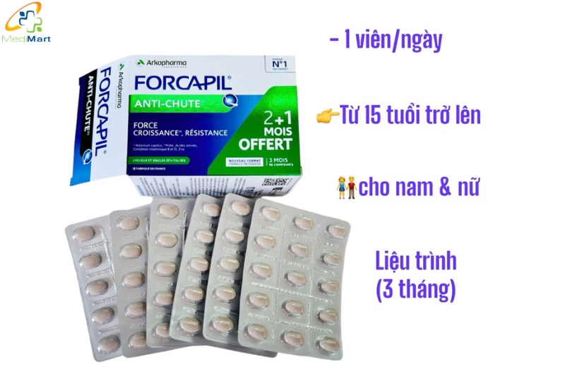 Vien-Uong-Chong-Rung-Toc-Arkopharma-Forcapil-Anti-Chute-Ho-tro-giam-tinh-trang-rung-toc.-Hop-30-vien