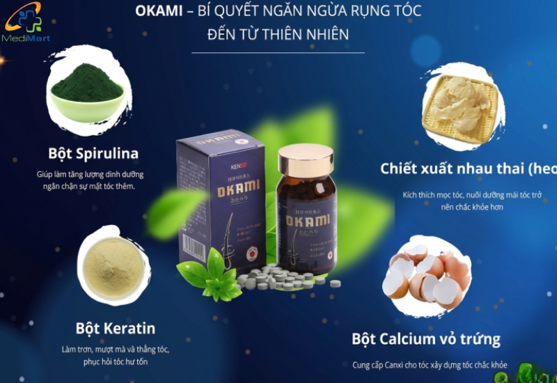 Vien-uong-giup-toc-chac-khoe-Okami-Ho-tro-bo-sung-keratin-giup-nuoi-duong-toc-tu-ben-trong-Lo-180-vien