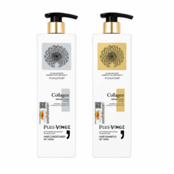 Combo dầu gội và dầu xả Collagen Absolute Hair Appeal Plus Vinge kích thích mọc tóc, khắc phục tình trạng gãy ngọn, xơ yếu 500ml + 500ml