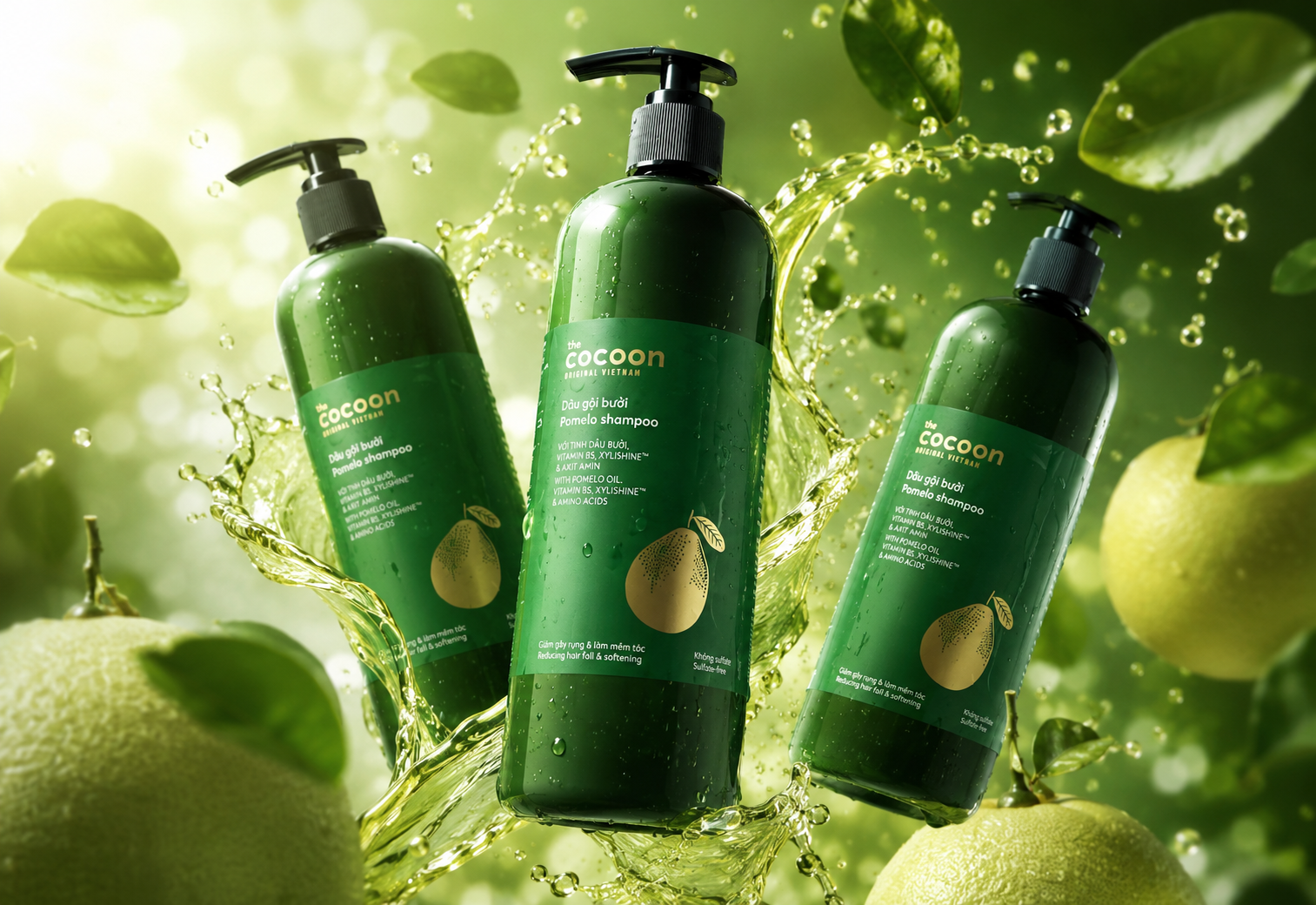 Dầu gội bưởi Nature Story Cocoon giảm gãy rụng, dưỡng tóc mềm mượt và khỏe mạnh 500ml