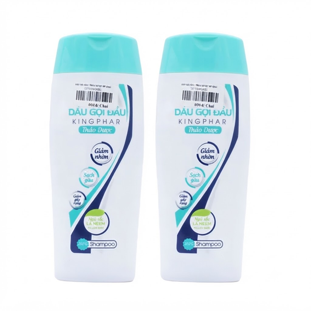 Dầu gội đầu thảo dược Kingphar hỗ trợ làm sạch gàu, giúp tóc chắc khỏe, giảm tình trạng gãy rụng tóc 200g Dầu gội đầu thảo dược Kingphar hỗ trợ làm sạch gàu, giúp tóc chắc khỏe, giảm tình trạng gãy rụng tóc 200g