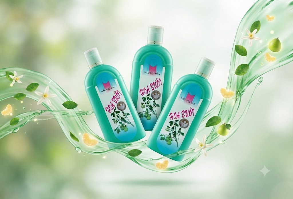 Dầu gội hoa bưởi Thorakao làm sạch tóc và da đầu, giảm rụng tóc hiệu quả chai 500ml