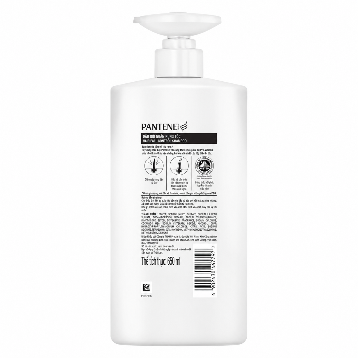 Dầu gội Pro-Vitamin Shampoo Pantene phục hồi sức sống cho mái tóc và ngăn ngừa gãy rụng tóc 900ml Dầu gội Pro-Vitamin Shampoo Pantene phục hồi sức sống cho mái tóc và ngăn ngừa gãy rụng tóc 900ml