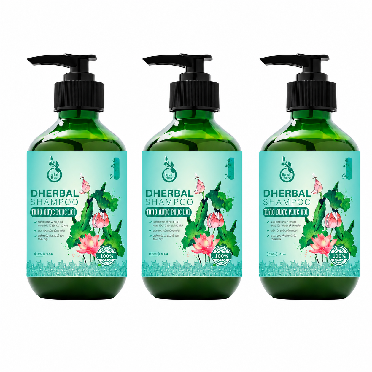 Dầu gội thảo dược Dherbal phục hồi tóc hư tổn, giảm gãy rụng và kích thích mọc tóc 300ml Dầu gội thảo dược Dherbal phục hồi tóc hư tổn, giảm gãy rụng và kích thích mọc tóc 300ml