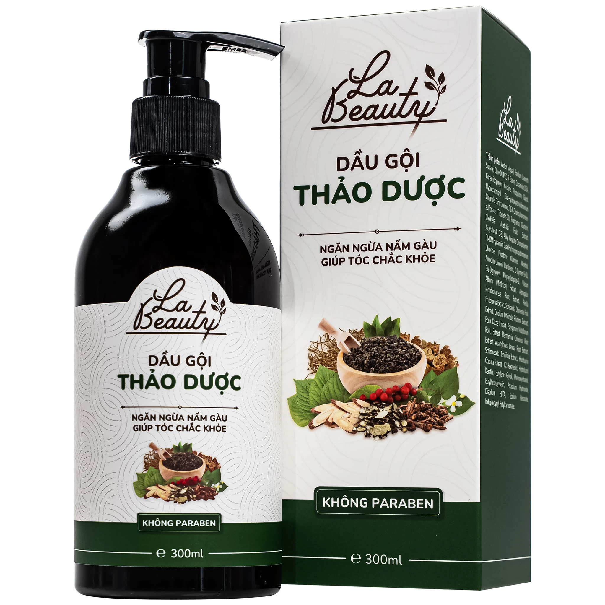 Dầu gội Thảo Dược La Beauty làm sạch tóc và da đầu, giảm gãy rụng, phục hồi hư tổn 300ml Dầu gội Thảo Dược La Beauty làm sạch tóc và da đầu, giảm gãy rụng, phục hồi hư tổn 300ml