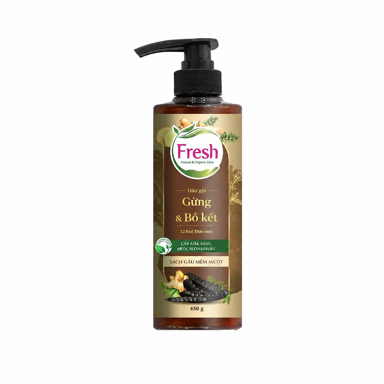 Dầu gội thảo mộc dưỡng sinh Fresh giúp tóc sạch gàu mềm mượt, chắc khỏe bồng bềnh chai 480ml Dầu gội thảo mộc dưỡng sinh Fresh giúp tóc sạch gàu mềm mượt, chắc khỏe bồng bềnh chai 480ml