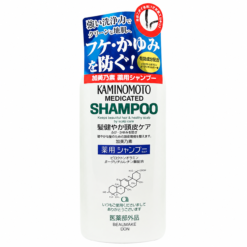 Dầu gội trị hói Medicated Shampoo Kaminomoto ngăn ngừa rụng tóc, làm sạch kháng viêm và kích thích tóc mọc chai 300ml
