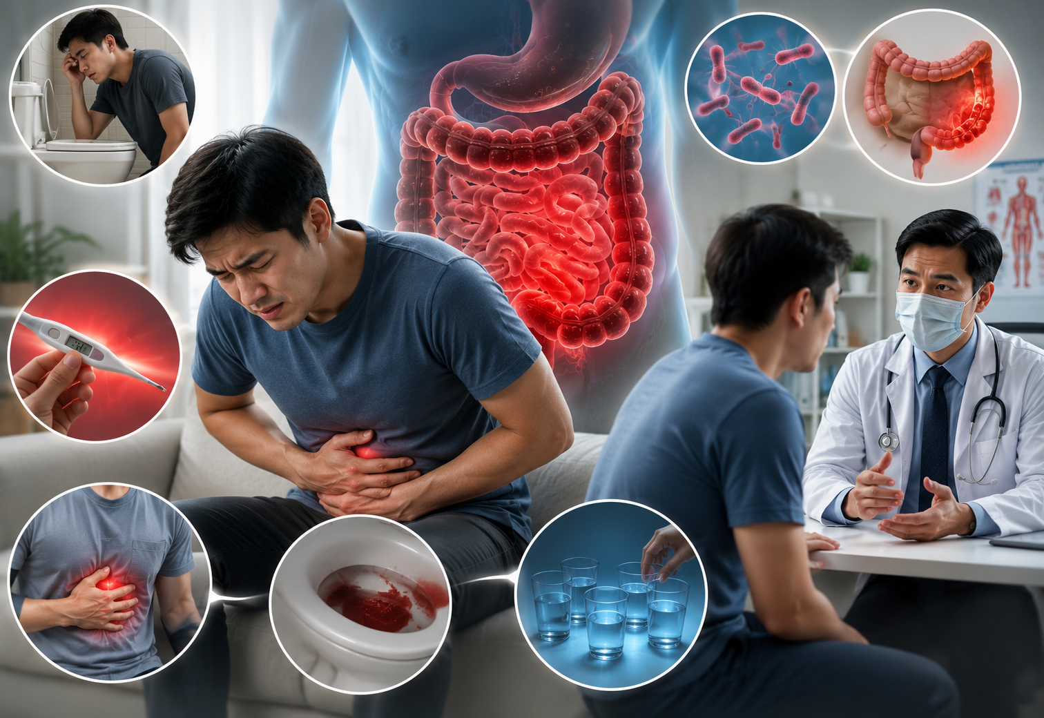 Khi nào người bị tiêu chảy cần đến gặp bác sĩ ngay lập tức?