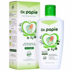 Nước tắm gội thảo dược Dr.Papie phòng ngừa rôm sảy, mẩn ngứa toàn diện cho bé chai 230ml