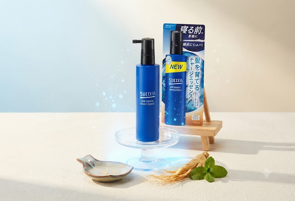 Tinh chất dưỡng da đầu Hair Growth Charge Essence Kao Success dưỡng tóc và kích thích mọc tóc 190ml