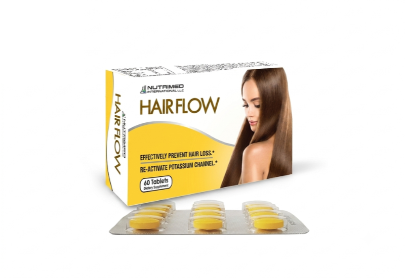 Viên uống mọc tóc Hair Flow giúp ngăn ngừa rụng tóc, kích thích mọc tóc.