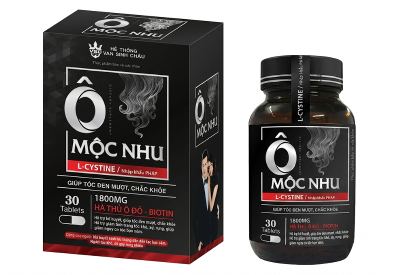 Viên uống Ô Mộc Nhu giảm nguy cơ tóc bạc, kích thích mọc tóc chắc khỏe.
