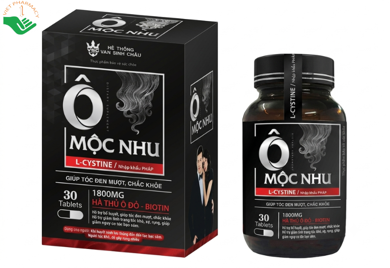 Viên uống Ô Mộc Nhu giảm nguy cơ tóc bạc, kích thích mọc tóc chắc khỏe.