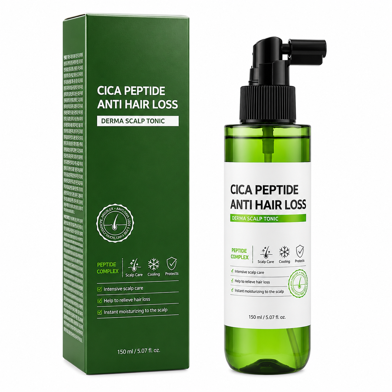 Xịt dưỡng tóc Cica Peptide Anti Hair Loss Derma Scalp Tonic Some By Mi nuôi dưỡng tóc, giảm xơ rối gãy rụng giúp tóc chắc tóc chắc khỏe, bóng mượt 150mL Xịt dưỡng tóc Cica Peptide Anti Hair Loss Derma Scalp Tonic Some By Mi nuôi dưỡng tóc, giảm xơ rối gãy rụng giúp tóc chắc tóc chắc khỏe, bóng mượt 150mL